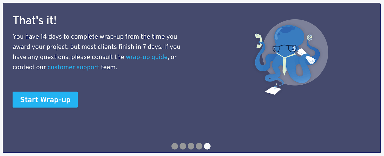 wrap-up client tour end