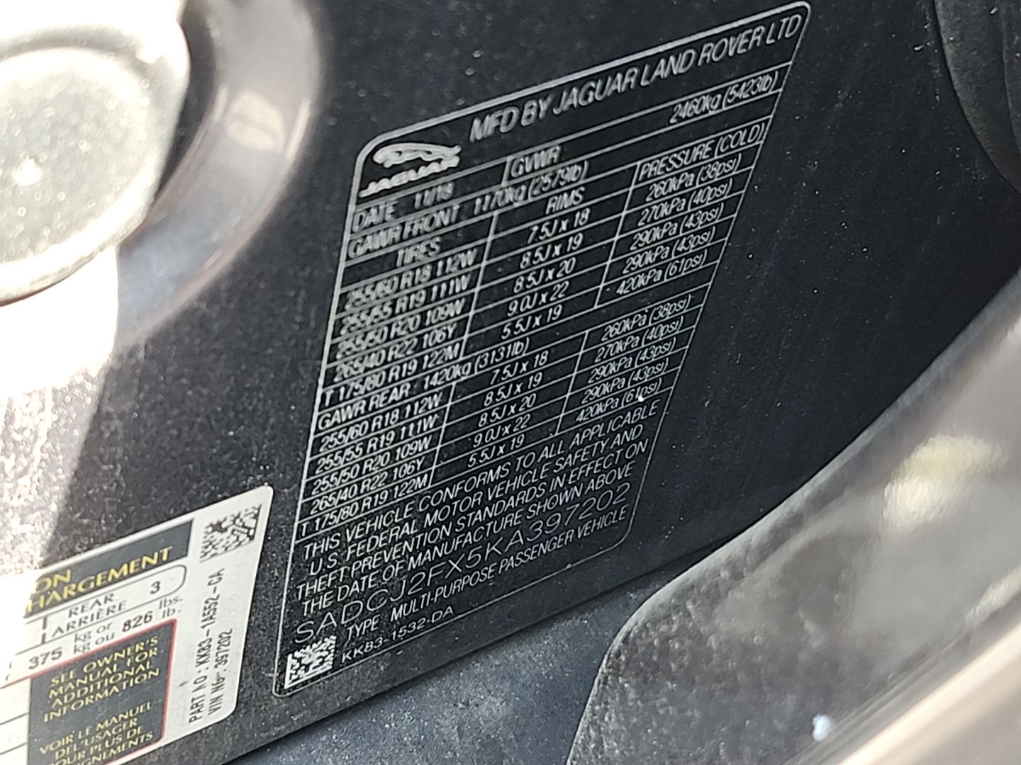 Usaf Panel Inspection RR Door (Dent/Paint Dmg)