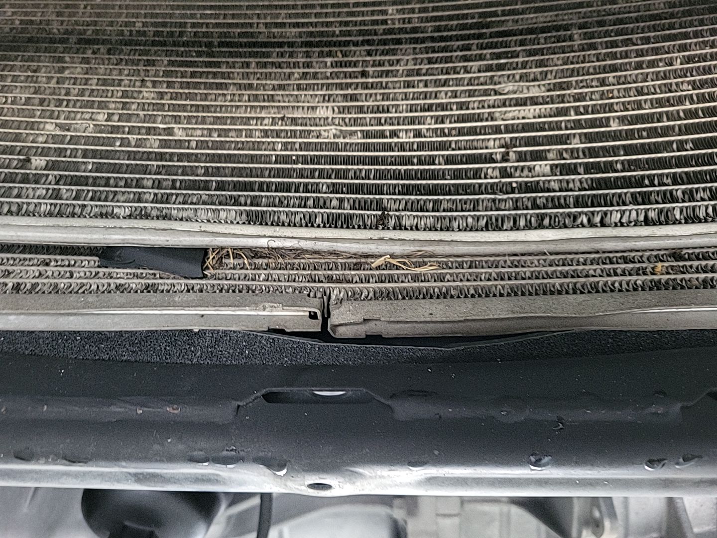 Gray Radiator Covers Header Panel (Chipped)