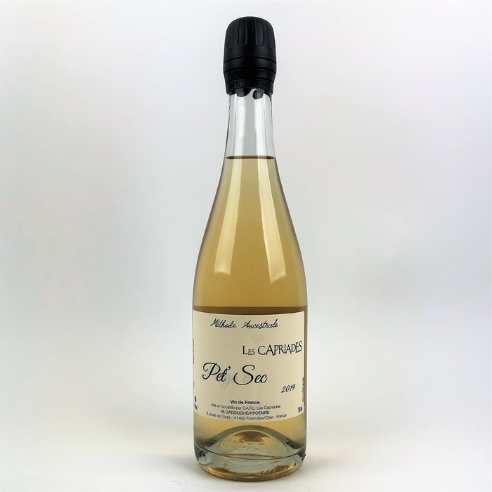 photo of bottle of 2019 Capriades Pet-Sec Blanc
