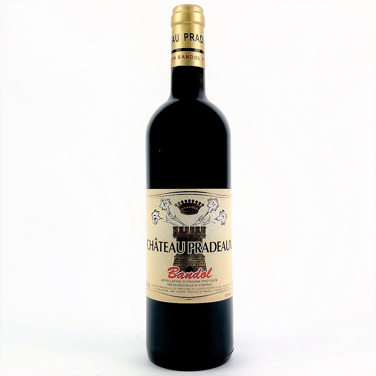 photo of bottle of Pradeaux Bandol Rouge