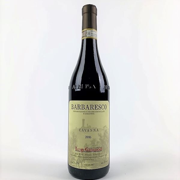 photo of bottle of Giordano Barbaresco Cavanna