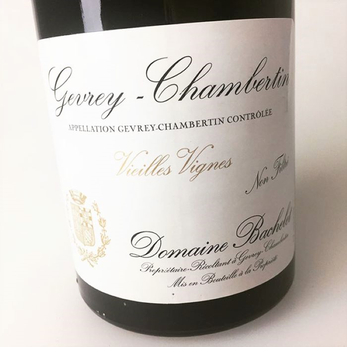 photo of bottle of Bachelet Gevrey VV