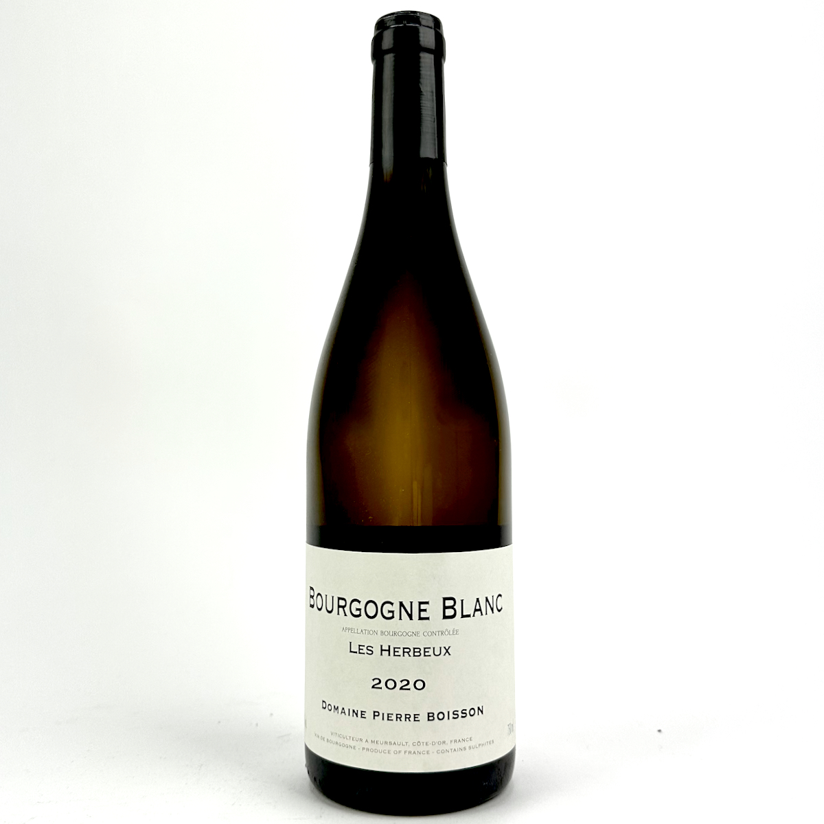 photo of bottle of Boisson, P Bourgogne Blanc Les Herbeux