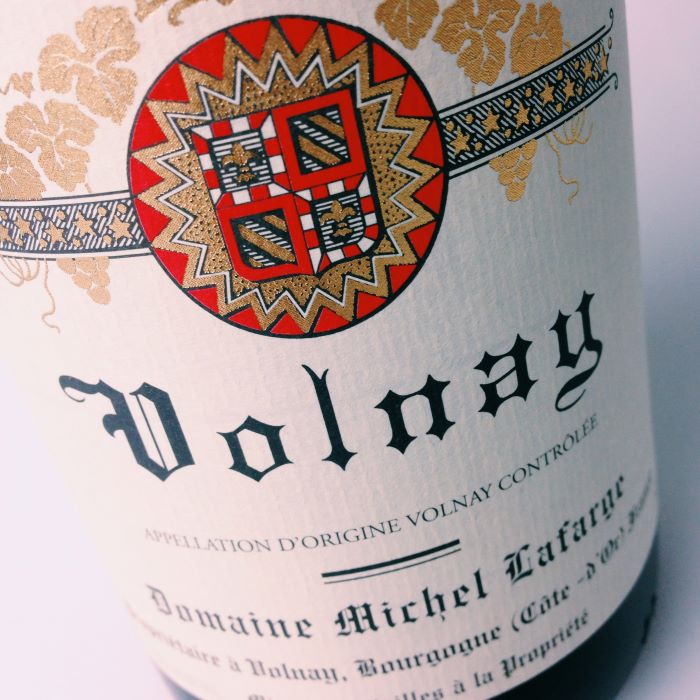 photo of label of Lafarge Volnay