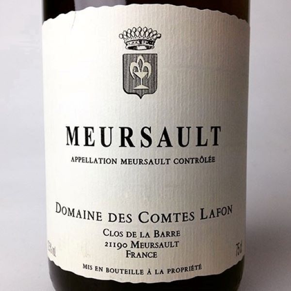 photo of bottle of Lafon Meursault