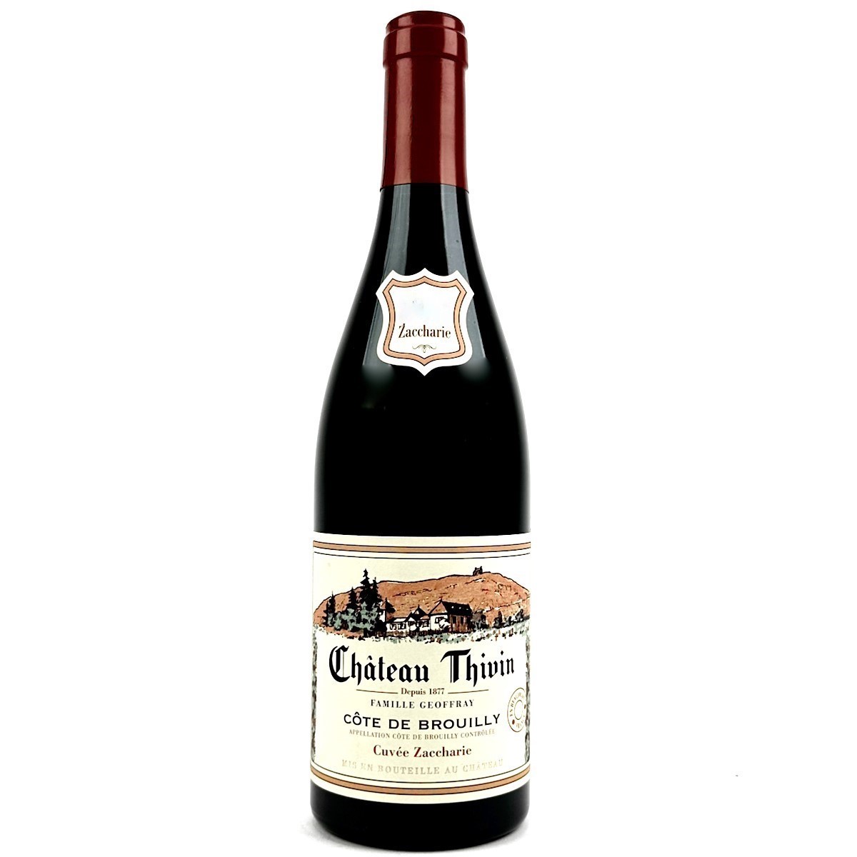 photo of bottle of Thivin Cotes Brouilly Zaccharie