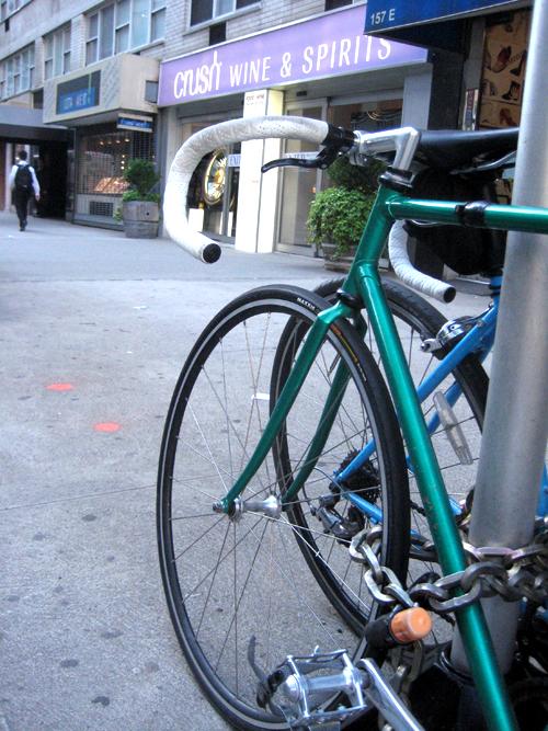 Bikes in front of Crush