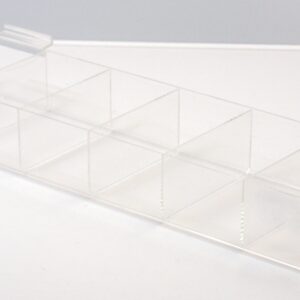 Acrylic Container w/ Six Pockets for Slatwall