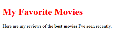 red headline