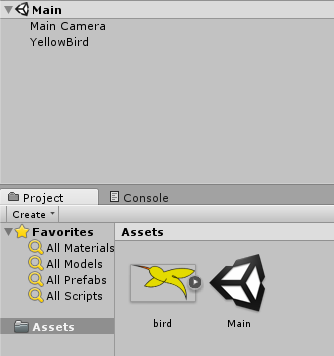 Demo project starting point with image asset and sprite
