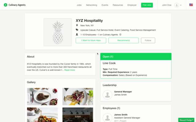 Culinary Agents I Want to Work Here - How it Works