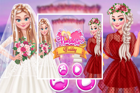 open lace back dress Princess Wedding Dress Up - Girl Fashion Games