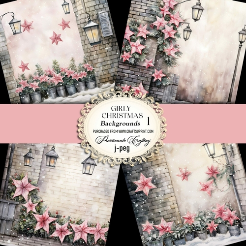 Girly Christmas Backgrounds 1 - CUP1224750_20051 | Craftsuprint