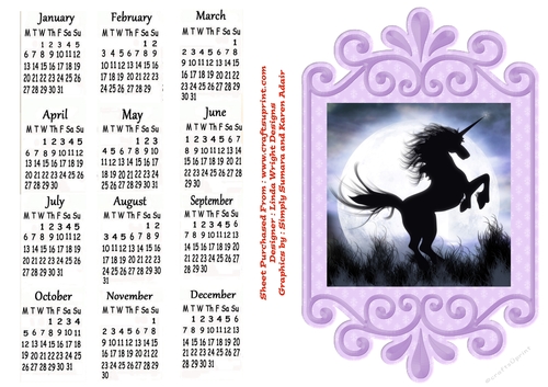 Fantasy Calendar 2010 A4 Size No : 15 - CUP979922_20612 | Craftsuprint