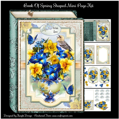 Spring Mini Book Templates Book Of Spring Shaped Mini Page Kit - CUP1151392_58488 | Craftsuprint