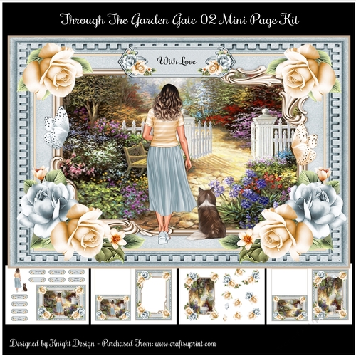 Through The Garden Gate 02 Mini Page Kit CUP1157980_58488 Craftsuprint