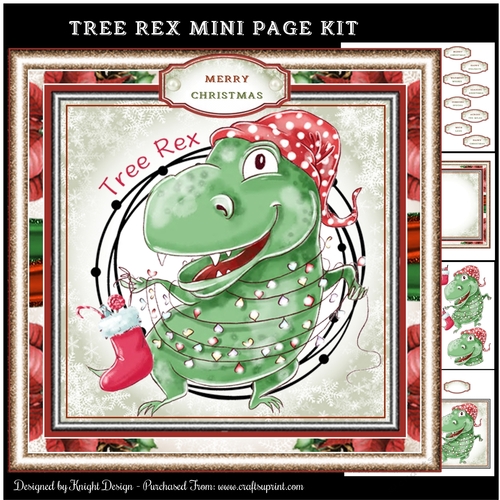 Printable Tree Rex Tree Rex Mini Page Kit - CUP1171884_58488 | Craftsuprint