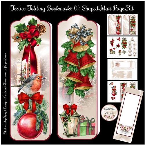 Festive Folding Bookmarks 07 Mini Page Kit - CUP1173159_58488 ...