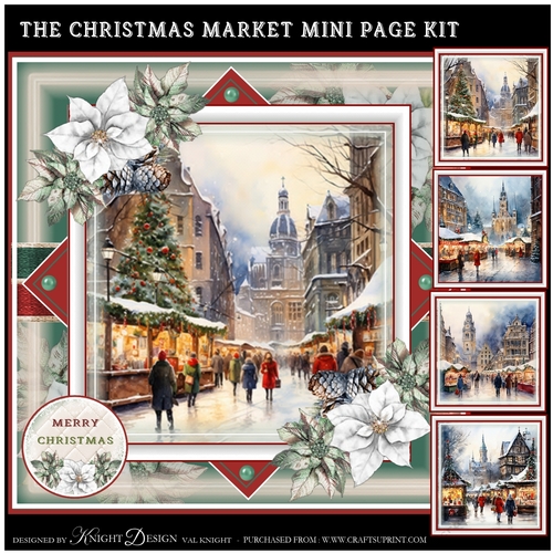 The Christmas Market Mini Page Kit - CUP1239818_58488 | Craftsuprint