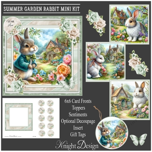 Summer Garden Rabbit Mini Kit - CUP1380385_58488 | Craftsuprint