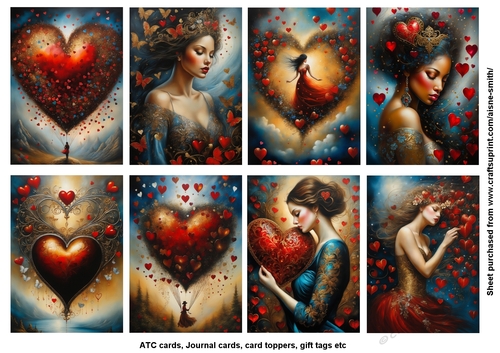 Love is in the Air ATC Cards / Journal Cards / Toppers - CUP1236571_466 ...
