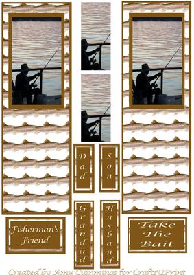 Fisherman Bookmarks - CUP58981_576 | Craftsuprint