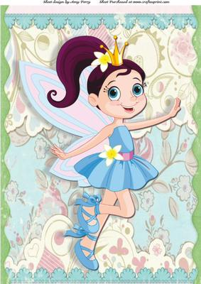 Beautiful Blue Fairy A4 - CUP606541_983 | Craftsuprint