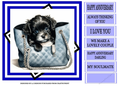 Anniversary Dogs Greeting Card - Apple & Clover - Daisy Chain Gift Company - View #5