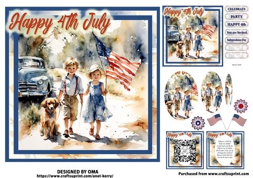 4th July Kids 2 Cup1309464 102057 Craftsuprint