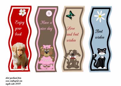 Animal Bookmarks Wavy - CUP34742_8 | Craftsuprint