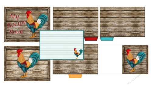 Recipe Card Pack - Rooster - CUP740204_72611 | Craftsuprint