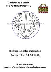 cup659361_96 - Christmas Bauble Iris Folding Pattern 2