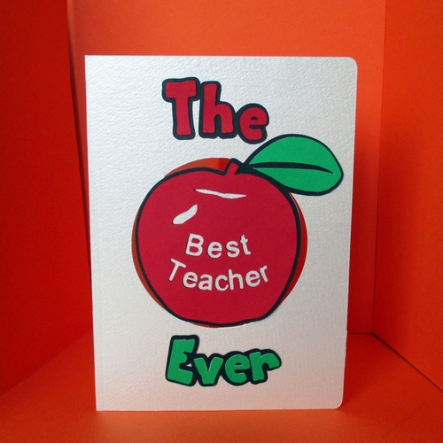Best Teacher Ever Card Template - CUP888290_597 | Craftsuprint