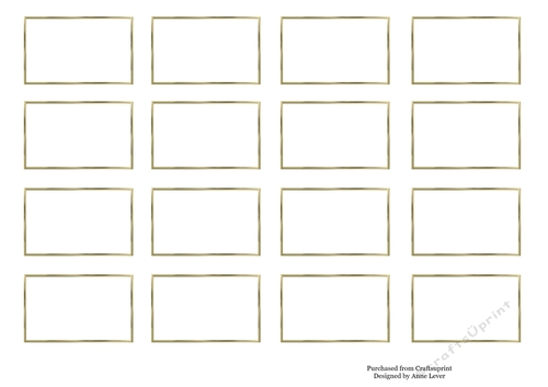 Blank Rectangle Gold Tags - CUP1004310_1763 | Craftsuprint