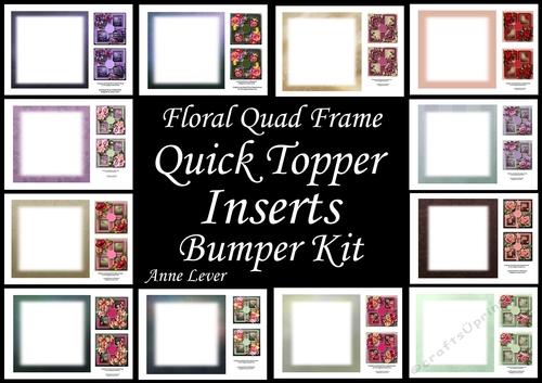 Floral Quad Frame QUICK TOPPER INSERTS Bumper Kit - CUP1107527_1763 ...