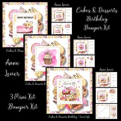 Cakes & Desserts Birthday Bumper Kit CUP1171196_1763 Craftsuprint