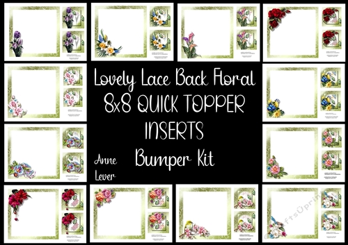 Lovely Lace Back Floral QUICK TOPPER INSERTS Bumper Kit - CUP1188032 ...