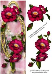 Large Dl Rambling Roses & Golden Frame - Photo by Davina Rundle