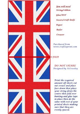Union Jack Bunting 2 - CUP201247_822 | Craftsuprint