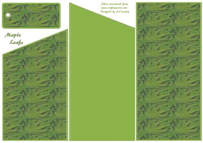 Maple Leaf Cascade Sheet - CUP98939_822 | Craftsuprint