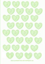 Heart Card Template - CUP90613_822 | Craftsuprint