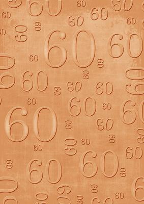 60 Backing Paper Burnt Orange Linen 60 Birthday A4 Backing Paper - CUP260946_10 ...