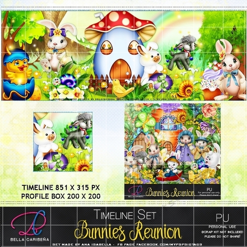 Bunnies Reunion TL5 CUP956587_95298 Craftsuprint