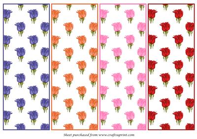 Roses Bookmarks - CUP565469_1051 | Craftsuprint