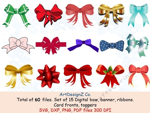 Digitel Ribbon Design Set of digital banner ribbons. Appropriate for card fronts. Toppers ...