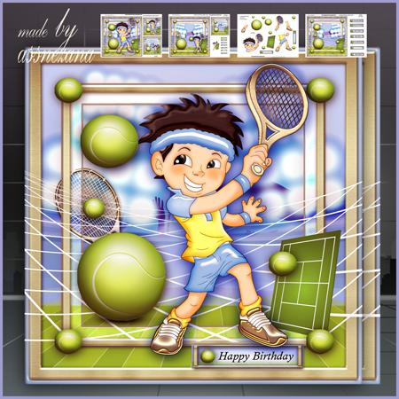 Tennis Player Card Mini Kit - CUP672204_1641 | Craftsuprint