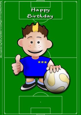 Footballer Birthday - CUP225645_913 | Craftsuprint