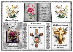 cup1388240_21555 - Floral Sympathy Bumper Kit 83 - 9 page bumper kit - card fronts, decoupage, inserts, made by boxes, images for back of card, preview