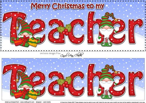 Merry christmas to my teacher Clearance